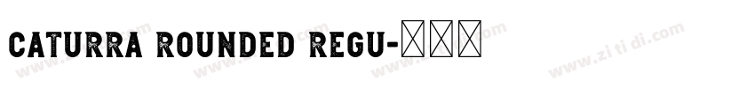 Caturra Rounded Regu字体转换